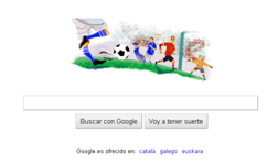 Doodle de Google dedicado al Mundial Doodle de Google dedicado al Mundial